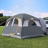 UNP SUV-Zelt für Camping, 6-Personen-SUV-Heckklappenzelt – einfacher Aufbau mit Regenschutz, 3 m x 2,9 m x 2,9 m (H) 2,9 x 2,9 (Grau)