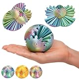 Gear Ball 3D Logik-Kugel Rot-Gelb-Grün – Drehbare Farbkugel | Anti-Stress Schreibtisch-Gadget & Konzentrationstrainer | Dekoratives Puzzle