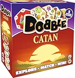 Asmodee Dobble Catan, Familien-Kartenspiel, ab 8 Jahren, für 2–6 Spieler, 15 Minuten Spieldauer
