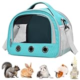 30 * 27 * 21cm Transportbox Katze, Meerschweinchen-Tragetasche, Katzen Tragetasche, mit Schultergurt, Weich Gepolstert, für Kaninchen, meerschweinchen, katzenbabys