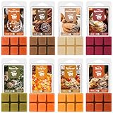 Salubrito Herbst Duftwachs für Duftlampe, Wax Melts Sojawachs Duftwachswürfel für Raumdüfte, Kürbisgewürz, Zimt, Herbsternte und Mehr, Geschenk für Frauen