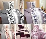 MB Warenhandel24 Bettwäsche Winter Biber 100% Baumwolle Feinbiber 135x200 + 80x80 cm 2-4 TLG teilig mit Reißverschluss (Aubergine, 2X ca. 135x200 cm 2X ca. 80x80 cm)