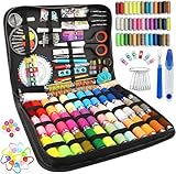 Nähset mit,Nähzubehör,264 komplettes Nähzeug,43 Garnrollen enthalten,komplettes Nähzeug für Anfänger,Reisende,Verwandte und Freunde,Komplettes Nähkästchen,Nähgarn Set (264SET)