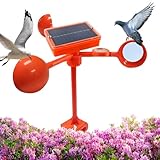 Yidueace Solar Vogelabwehr 360 Grad Drehend - Vogelschreck Abwehr | Taubenabwehr für Garten Dach Farm Camping Terrasse