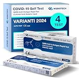 4 hochwertige COVID-19-Tupfer: zertifiziert und zuverlässig || COVID-Tests für die neuesten Virus-Varianten || Ergebnisse in wenigen Minuten