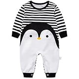 Babyschlafanzug Jungen Strampler, Baumwolle Einteiler mit Druckknöpfen - Atmungsaktiv Langlebig Weich - Ideal zum Spielen Schlafen 6-9 Monate