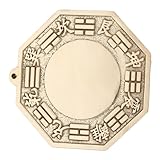 Toyvian Reines Kupfer Bagua Spiegel Wanddeko Gewölbt Feng Shui Anhänger Haus Schutz Ornament Traditionelles Chinesisches Handwerk für Wohlstand und Glück