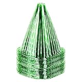 Schramm® 24 Stück Pflanzhüte Pflanzhut 22 x 19cm Pflanzenschutz Pflanzenhut Anzuchtglocke in hellgrün oder dunkelgrün Insektenschutz, Farbe:dunkelgrün