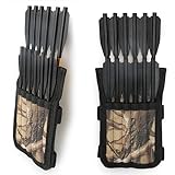 wolfman Bogenschießen Köcher Armbrust Bolzenhalter Köcher Mini Armbrust Pfeile Köcher Armschutz Pfeilhalter für Mini Armbrust (Kann 12 Pfeile aufnehmen, Tarnfarbe)