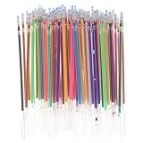 DOITOOL 72 Stück Nachfüllungen für Gelstifte minen für kugelschreiber Farbige Stiftminen Schreibminen Set Das bunt nur multifunktionale farbige Nachfüllpackungen Ersatz nachfüllen Plastik
