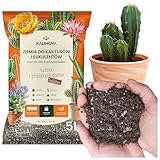 Kakteenerde & Sukkulentenerde 5L – Spezialerde mit Blähton, Perlit, Pumice & Sand – Drainage-Substrat für Kakteen, Aloe, Sukkulenten, Crassula, Sedum KALINOVA
