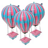 CHILDWEET 4 Stück Heißluftballon party kinderparty kinderwagrn Babydusche balloons Bausätze Schwimmbad Tank vierte hochzeitsdeko Partyzubehör Party-Dekorationsballons Aluminiumfolie