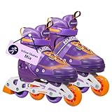 HUDORA Inline Skates Mia/Leon - Inliner für Kinder/Jugendliche & Erwachsene in versch. Größen & Farben - Roller Skates bis zu 4 Größen verstellbar - Bequeme & stilvolle Rollerskates