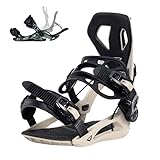 BEXTREME SP - Automatische Snowboard Bindug Modell Base+ L Größe 43-45 EU 8-12 US für Herren und Damen, Schneetyp Flow Farbe Schwarz Freestyle Freeride Salomon Burton Größe Union