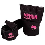 Venum Kontact Gel-Handschuhe, Schwarz/Neon Rosa, One Size