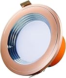 Beleuchtung LED-Deckenleuchte, rund, Roségold, luxuriös, robust, dekorative kommerzielle Beleuchtung, Innenbeleuchtung (warmes Licht, 3 W)