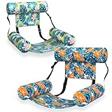 Pool-Schwimmreifen Mit Stoffbezug Für Erwachsene, 2er-Pack, Aufblasbare Luftmatratze Für Pool, Wasserschwimmer, Luftmatratze Pool Für Poolparty, Meer, Strand, See, Fluss