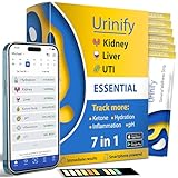 [URINIFY ESSENTIAL] Mobile App Urinteststreifen und UTI-Test für Zuhause, Nierentest, Hydration, Keto-, pH- und Leberteststreifen, Urinanalyse, Protein, 6 Streifen