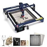 ATOMSTACK Lasergravierer A5 M50 Pro mit F2 Wabenschutzbett, 40-W-Lasergravur- und Schneidemaschine, Offline-Laserschneider und Markiermaschine für Holz und Metall, 410 x 400 mm Gravurfläche