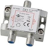 2-fach Sat-Verteiler 100dB 5-2400 MHz digital-tauglich
