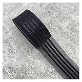 Organza-Geschenkband, Organzaband mit Satinkante, 25 mm breit, 20 Yards (ca. 18,3 m), mehrfarbig, for Verpacken von Geschenken und for DIY-Projekte(Black)