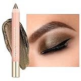 Oulac Lidschatten Stift, Oliv-grün Eyeliner Wasserdicht, Hält 24 Stunden+, Metallic Finish, Vegan 3.6g (03) Sweet and Sour