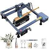 ATOMSTACK A 120W Laser Graviermaschine 20W Leistung mit F30 Pro 30L/ min Air Assist Kit 3 in 1 Offline wifi Bildschirm APP Gravur mit 360° R3 Pro Rotary Roller Gravieren von unregelmäßigen
