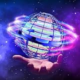 TOMZON Hoverball Fliegender Ball mit RGB LED Lichter, Flying Orb Ball Magic Spinner Flugball Mini Drohne für Kinder Spielzeug Geschenke für Kinder Jungen Mädchen Indoor Outdoor, Blau
