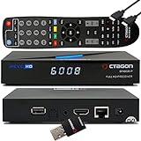 OCTAGON SFX6008 IP H.265 HEVC Full-HD E2 Linux Set-Top Box & Smart Receiver, Internet TV Receiver mit Sat to IP TV Client Support, DLNA, YouTube, Web-Radio, 300Mbit WLAN Stick + EasyMouse HDMI-Kabel