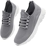 KTVHYW Damen Sneaker Schuhe Sportschuhe Laufschuhe Turnschuh Hallenschuhe Straßenlaufschuhe Wanderschuhe Grau 41