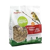 Natürlich Pfiffikus Vital-Mix Streufutter mit Insekten, 2,5 KG – Wildvogelfutter mit Mehlwürmern – Ganzjahresfutter für Boden- & Körnerfresser – proteinreiches Vogelfutter mit Mehlwurm-Öl