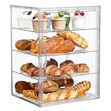 Generisch Brotbox Aufbewahrung - 4-Schicht Brotkasten | 15,75 Zoll Luftdichter Acryl Lebensmittel Organizer | Transparent Frische Erhalt Einfach Reinigung Haltbar Für Küche Zuhause Bäckerei