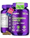Ashwagandha Kapseln – 600mg Wurzelextrakt mit 5% Withanoliden – Hochdosiert – 180 vegane Kapseln – Laborgeprüft, GMP-zertifiziert, 3-Monats-Vorrat