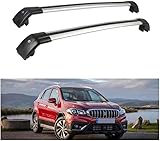 KAZONS Dachträger für Suzuki SX4 SCross 2013-2019. Autos Flush Rails Querstangen Abschließbare Universal-Dachträger Verstellbare Querstangen