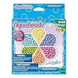Aquabeads 31505 Pastell Perlen - Nachfüllset Nachfüllpack, Wasserperlen, Bastelspaß für Kinder ab 4 Jahren, ohne Bügeln oder Kleben
