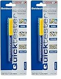 GENIE Quicktester Geldscheinprüfstift (unkomplizierter Schutz vor Falschgeld), 1 Stück (Packung mit 2)