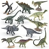 12 Realistische Dinosaurier Figuren - Pädagogisches Spielzeug für Kinder, Dinos Spielzeug für Kindertag Geschenke Weihnachten Party Deko