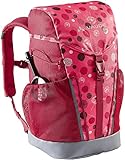 VAUDE Kinderrucksack Mädchen Puck rosa, komfortabler Wanderrucksack Kinder 10L, Wetterfester Schulrucksack mit Regenhülle & Lupe, viel Stauraum