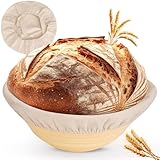 Brotgärkorb -Set- aus Silikon - faltbar, hygienisch & perfekt für Brotback-Anfänger & Profis Perfektes Brot - Inkl. Decke (2PS)