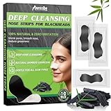 Aarovibe Mitesserentferner Stripes, 10 Stück einzeln verpackte Aktivkohle Mitesser Entferner – Tiefenreinigung der Poren, hygienisch & praktisch – Für alle Hauttypen, Damen & Herren