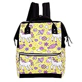 Wickeltasche mit Einhorn-Motiv, Eiscreme, Süßigkeiten-Regenbogen- und Wolkenmuster, Wickeltasche, Wickeltasche, Wickeltasche, Wickeltasche, Stilltasche für Babypflege