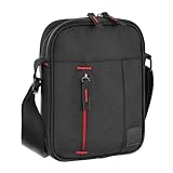 BARRENS Umhängetasche Herren Klein Schultertasche Herren Crossbody Bag Herren, Wasserdichte Herren Tasche aus 1680D Polyester, Herrentasche Geeignet für Business Arbeit und Reisen