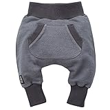 Pinokio Baby - Jungen Strampelanzug Wild Boy Casual Pants, Grau, 80 EU