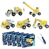 Eitech Metallbaukasten - Mini Baustellenfahrzeuge (5er Set)