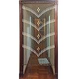 Perlenvorhang Raumteiler – Rustikales Design Hängesieb für Heimdekoration, vielseitiger Fadenvorhang für Türen und Fenster