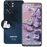 OUKITEL C58 Pro Smartphone Ohne Vertrag Android 14-24GB+256GB 50MP+8MP AI Kamera Handy Ohne Vertrag 6,7 Zoll 90Hz Display 5150mAh Handy Günstig, NFC,GPS, Dual SIM 4G Simlockfreie Handys