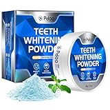 Teeth Whitening Powder with PAP 50g für Zähne Aufhellen - Effektive Aufhellung Gegen Verfärbungen von Kaffee, Rauchen & Wein - Sanft für Sensitive Zähne - Gentle than Whitening Strips