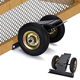 TOPOWN Hühnertraktor-Transporter mit Hühnerstall-Rädern & Hebe-Design, Hühnerhaus Räder, Robust und Wetterfest. Hühnerstall Rollen für Sicherheit, Für Ställe bis 2,1m