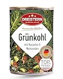 DREISTERN Grünkohl 400g I Mit Gemüse & Kartoffeln I Herzhaftes Fertiggericht in recyclebarer Konservendose I Lange Haltbarkeit dank natürlicher Konservierung I Hausmacher Qualität