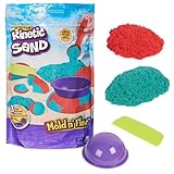 Kinetic Sand Mold n' Flow Set - 680 g original magischer Indoor-Sand in zwei Farben und 3 Werkzeuge für unendlich kreativen Spielspaß, für Kinder ab 3 Jahren